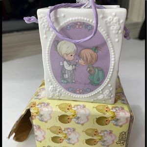 Precious Moments Porcelain Lavender Ribbon GIFT BA